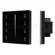 Панель Sens SMART-P41-DIM Black (230V, 0/1-10V)