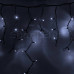 Гирлянда Айсикл (бахрома) светодиодный, 3,2 х 0,6 м, черный провод "КАУЧУК", 220В, диоды белые, NEON-NIGHT, SL255-275