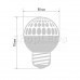 Лампа шар e27 9 LED ∅50мм зеленая, SL405-214