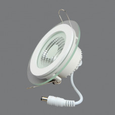 703R-6W-4000K Светильник встраиваемый,круглый,со стеклом,LED,6W